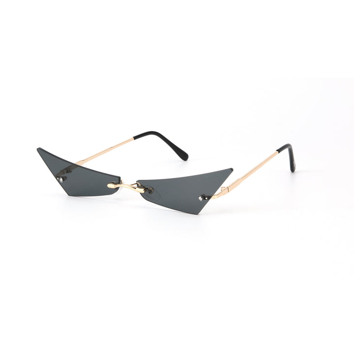 Rimless Cat Eye Sunglasses