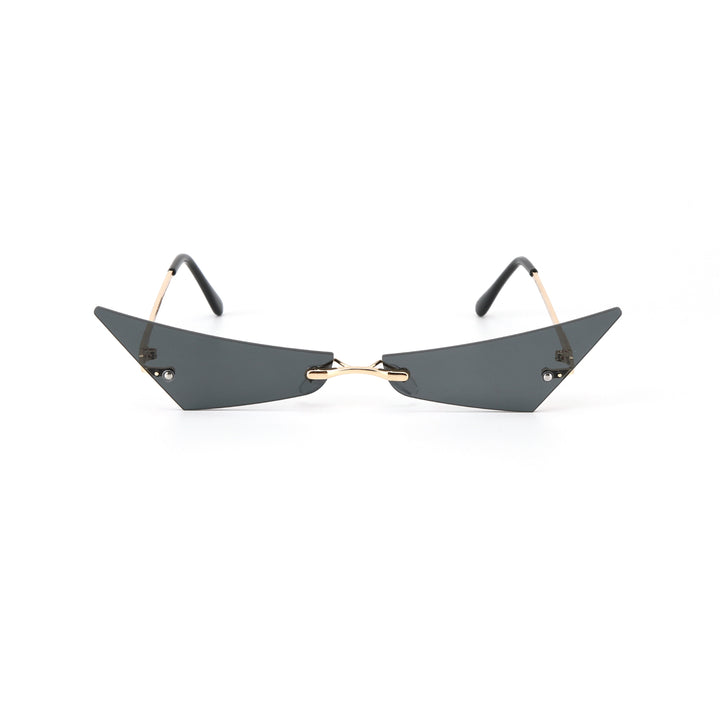 Rimless Cat Eye Sunglasses
