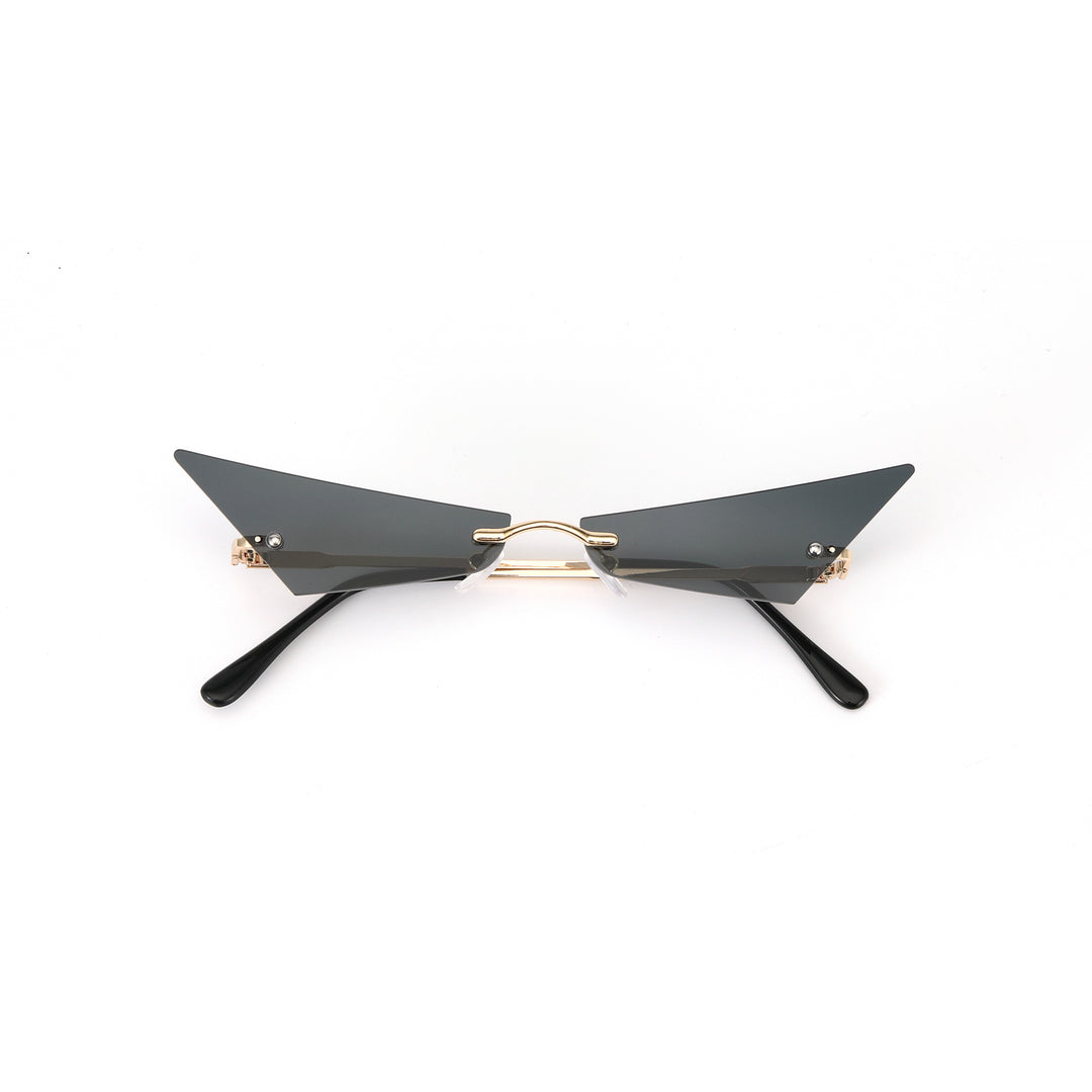 Rimless Cat Eye Sunglasses