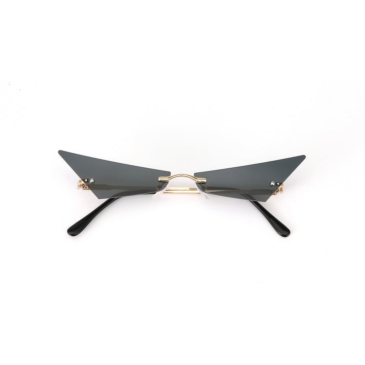 Rimless Cat Eye Sunglasses