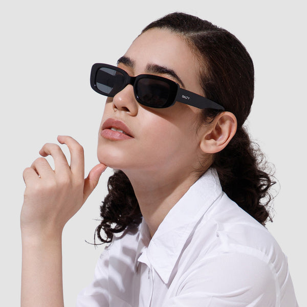 Kylie Jenner Inspired Rectangular Black Shades