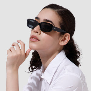 Kylie Jenner Inspired Rectangular Black Shades