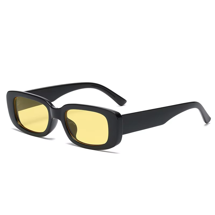 Bold Rectangular Night Driving Sunglasses