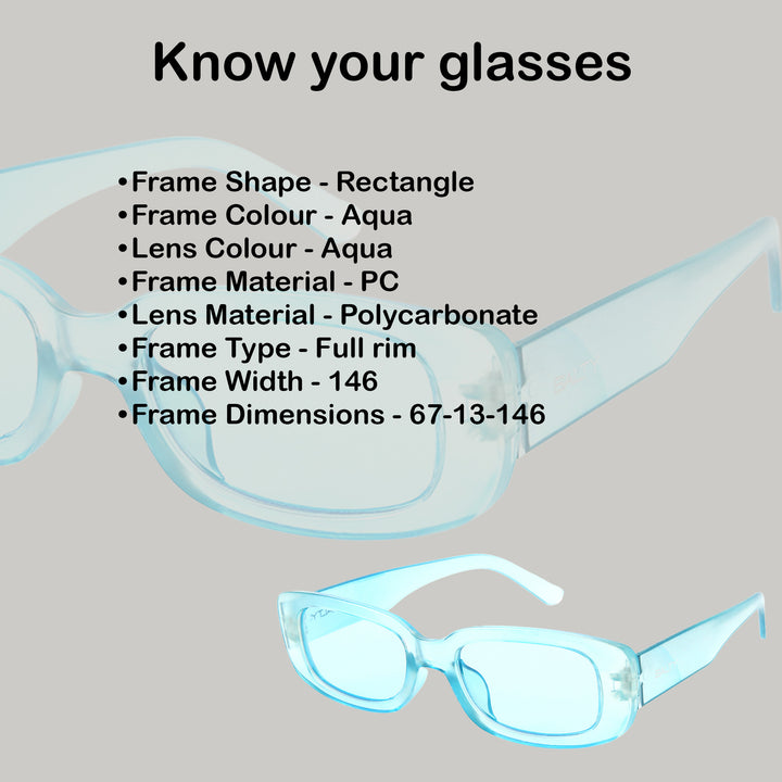 Iceberry Transparent Bold Blue Shades