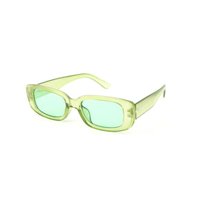 Cyberleaf Transparent Green Statement Sunglasses