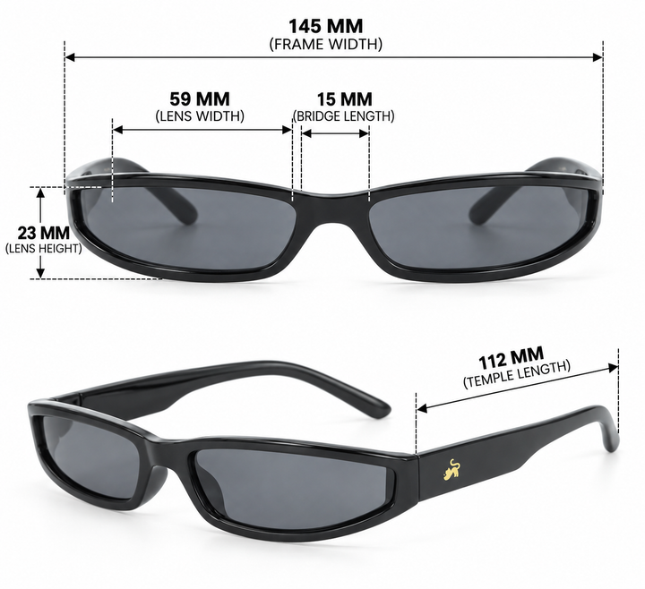 Wrap Around Sporty UV400 Protection Goggles