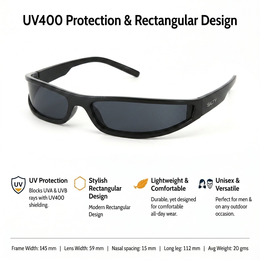 Sporty & Cool Wrap Around UV400 Protection Goggles
