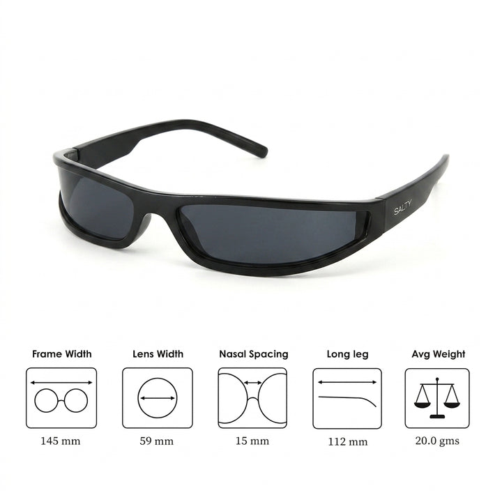 Sporty & Cool Wrap Around UV400 Protection Goggles