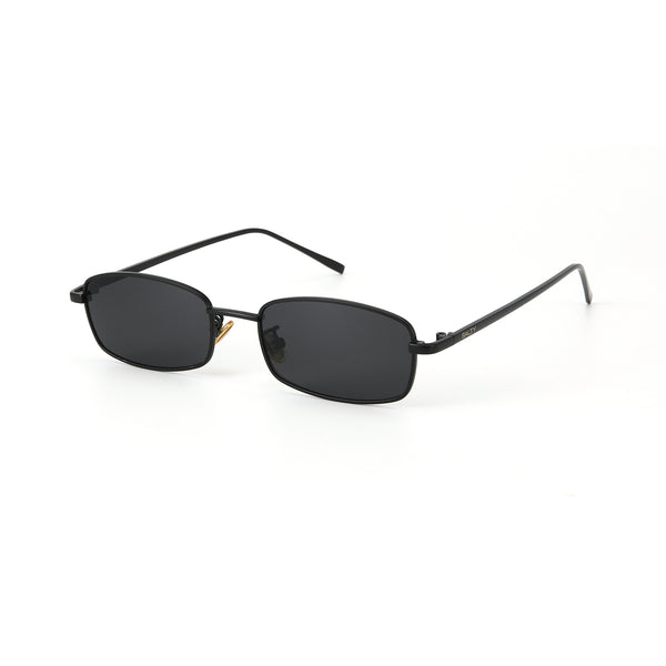 Virat Black Rectangular Sunglasses - Free Gift