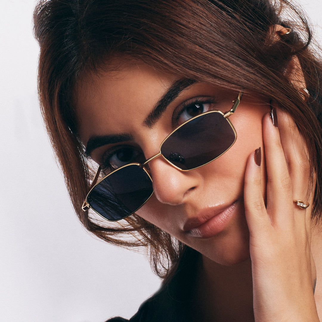 Kabir Singh Inspired Gold & Black Sunglasses