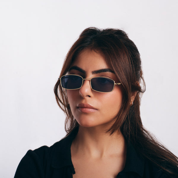 Kabir Singh Inspired Gold & Black Sunglasses