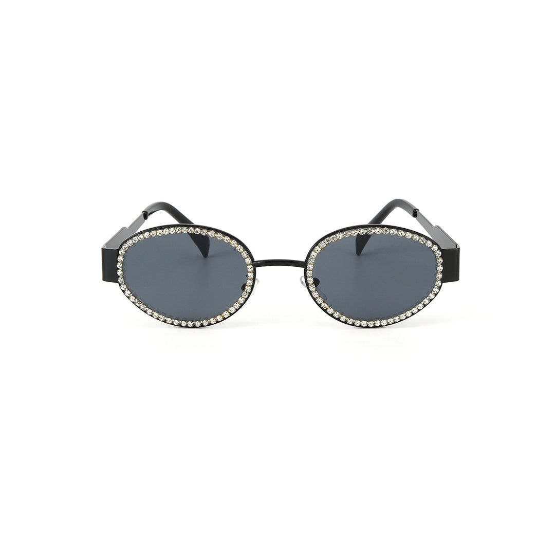 Designer Rhinestone Black Shades for Girls
