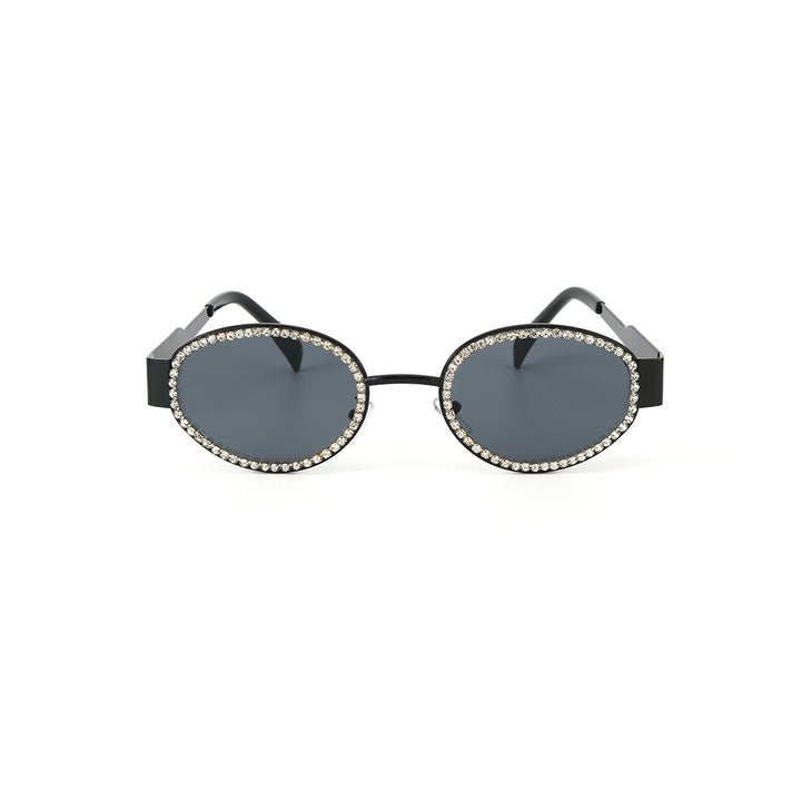 Designer Rhinestone Black Shades for Girls