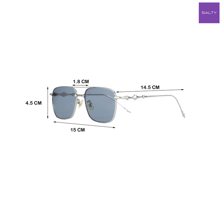 Chrome Vision Rectangle Sunglasses
