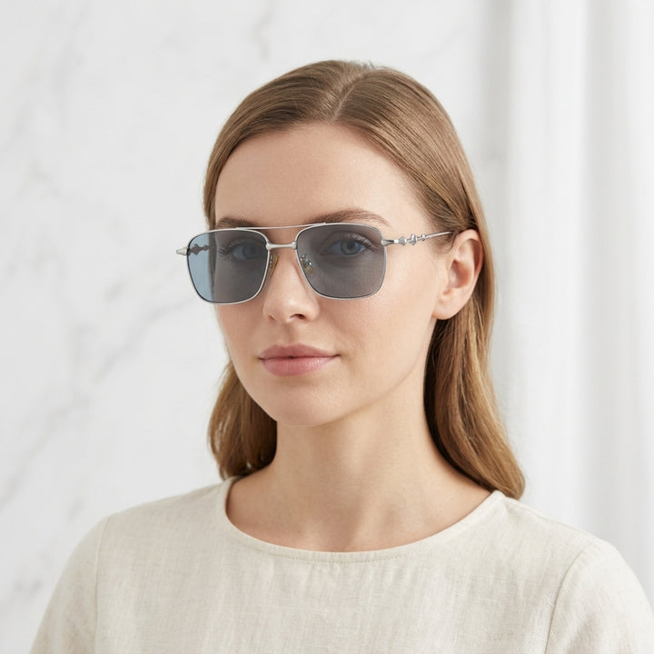 Chrome Vision Rectangle Sunglasses