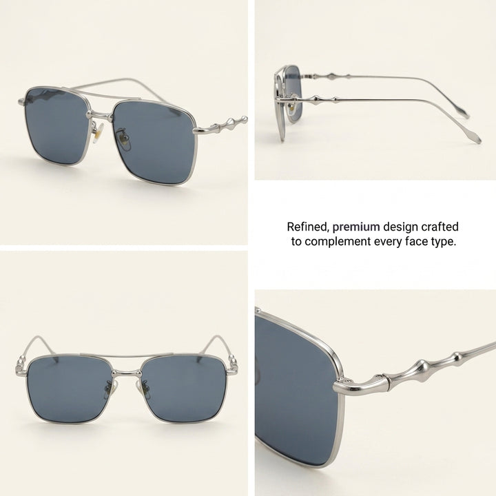 Chrome Vision Rectangle Sunglasses