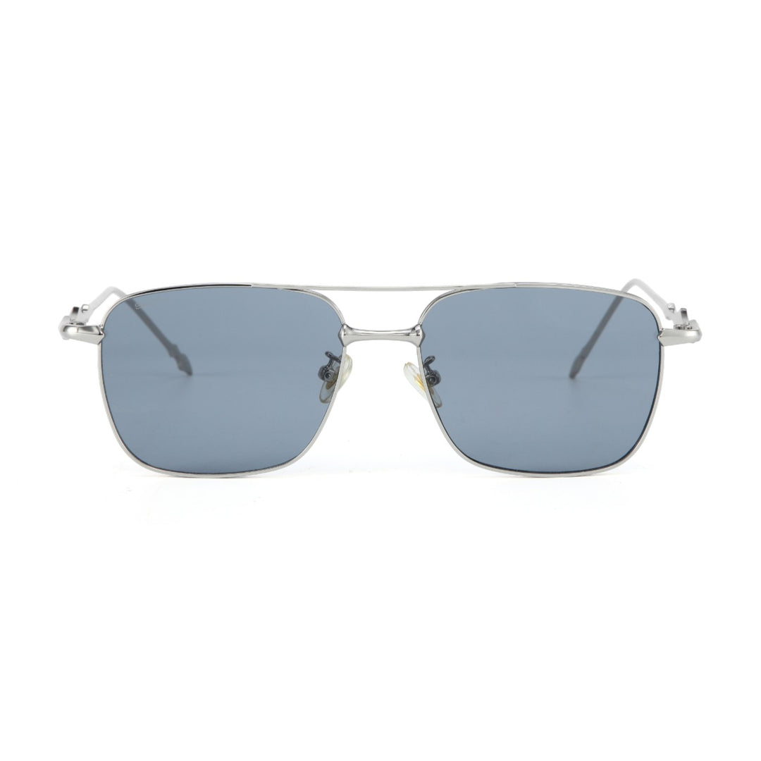 Chrome Vision Rectangle Sunglasses For Men