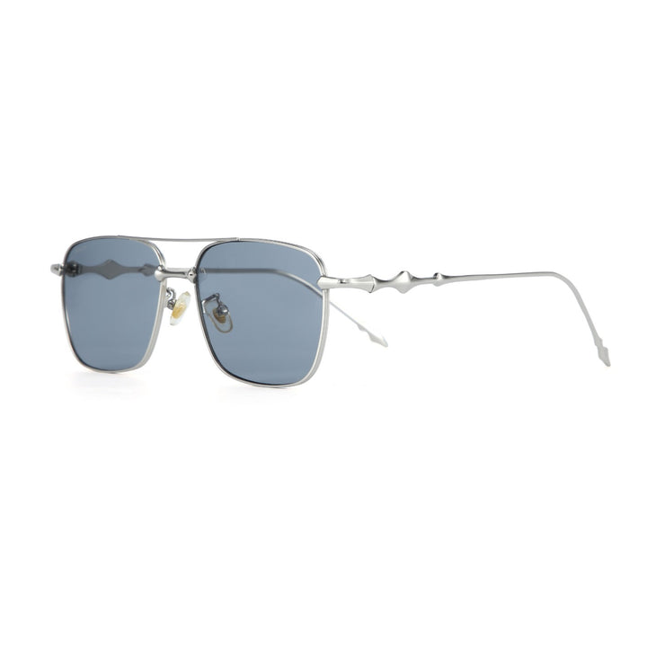 Chrome Vision Rectangle Sunglasses For Men