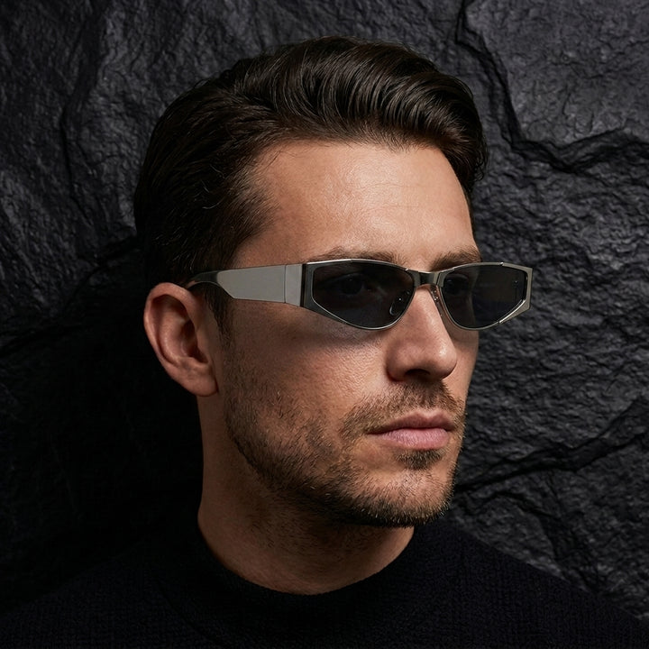 Aespa Metallic Oval Shades