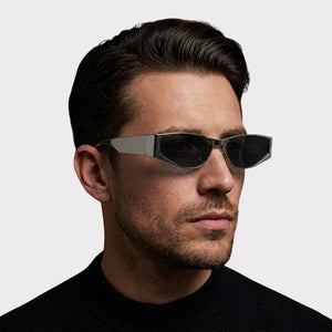 Aespa Metallic Oval Shades