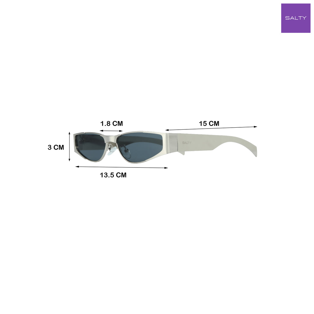 Aespa Metallic Oval Shades