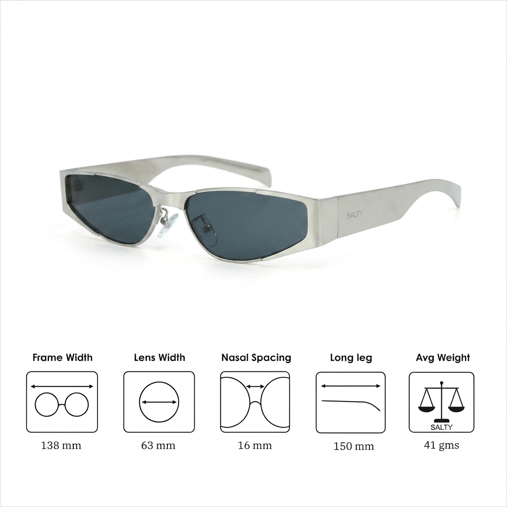 Aespa Metallic Oval Sunglasses