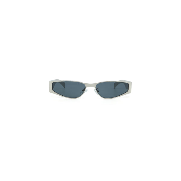 Aespa Metallic Oval Sunglasses