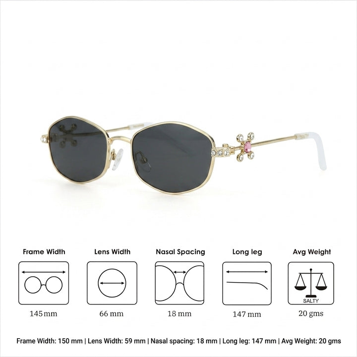Blushstone Gold Sunglasses