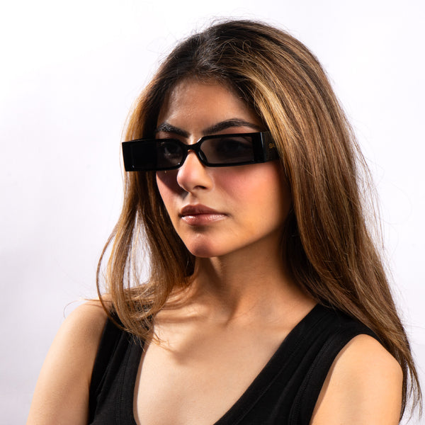 Edge Luxe Slim Sunglasses - Black