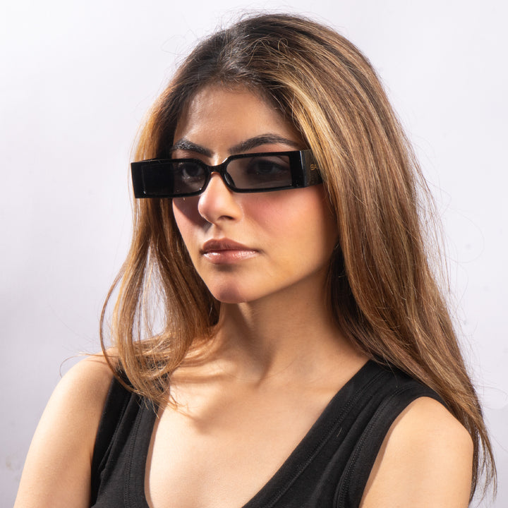 Edge Luxe Slim Sunglasses - Black