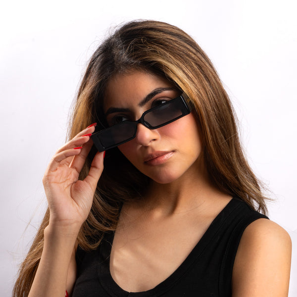 Edge Luxe Slim Sunglasses - Black