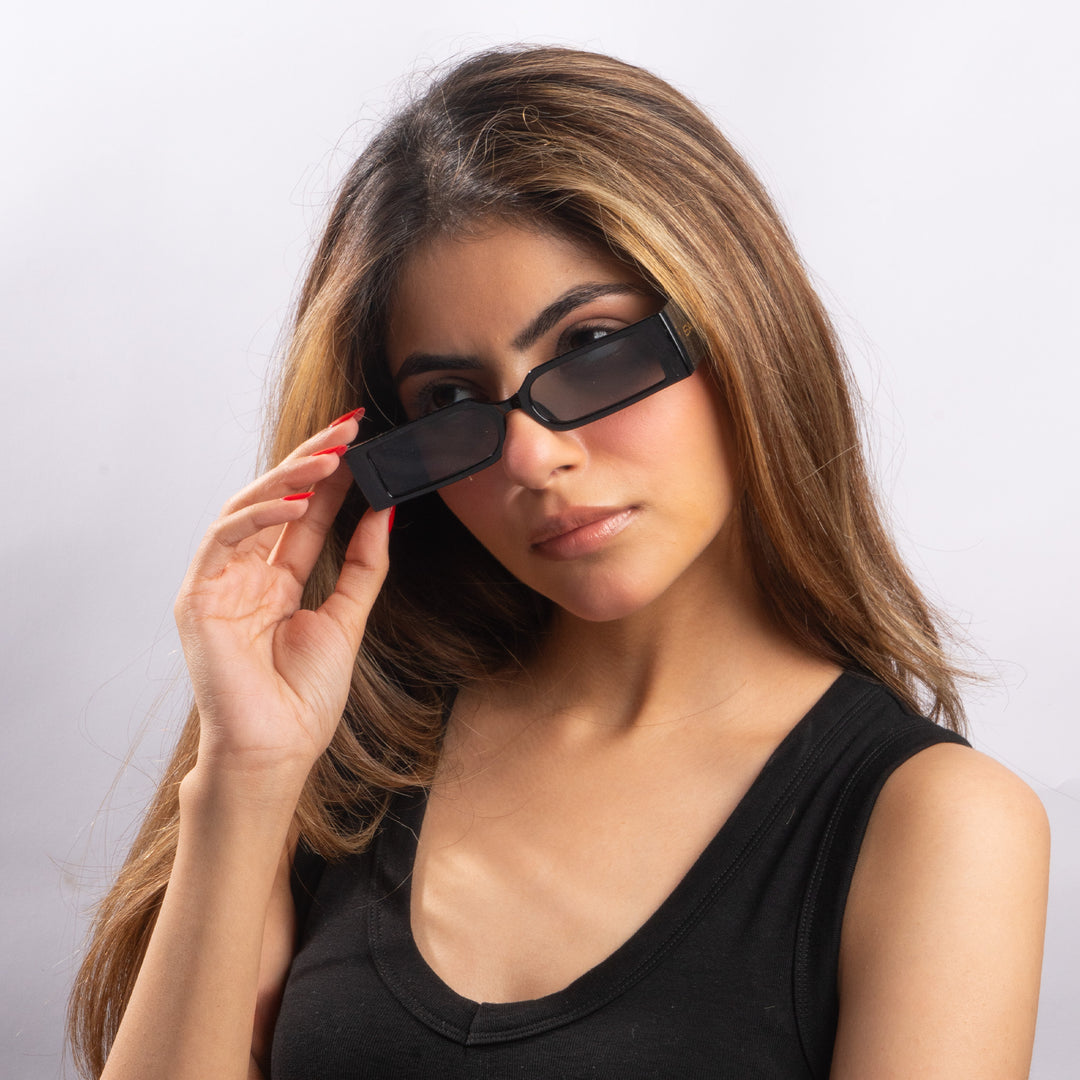 Edge Luxe Slim Sunglasses - Black