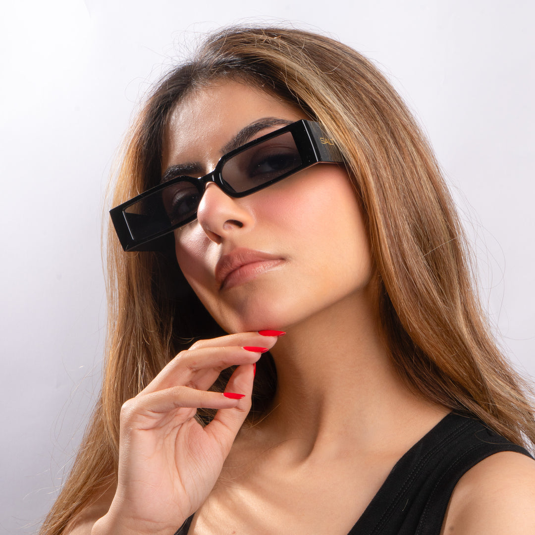 Edge Luxe Slim Sunglasses - Black
