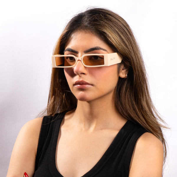 Edge Luxe Slim Sunglasses - Light Pink