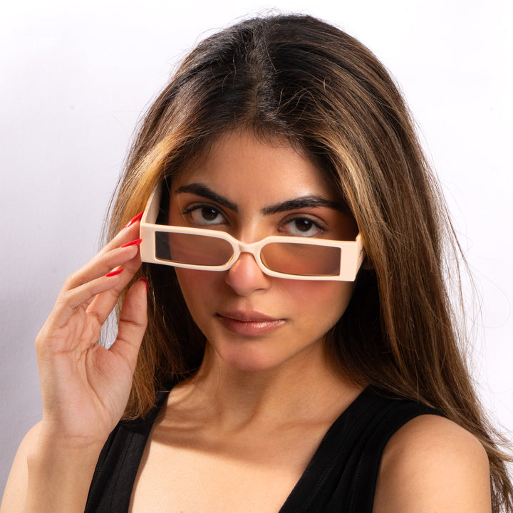 Edge Luxe Slim Sunglasses - Light Pink