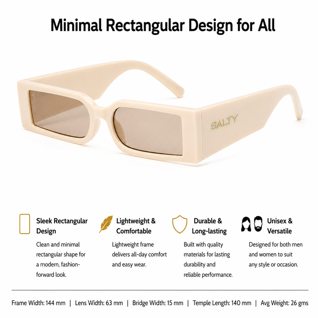 Edge Luxe Slim Sunglasses - Light Pink