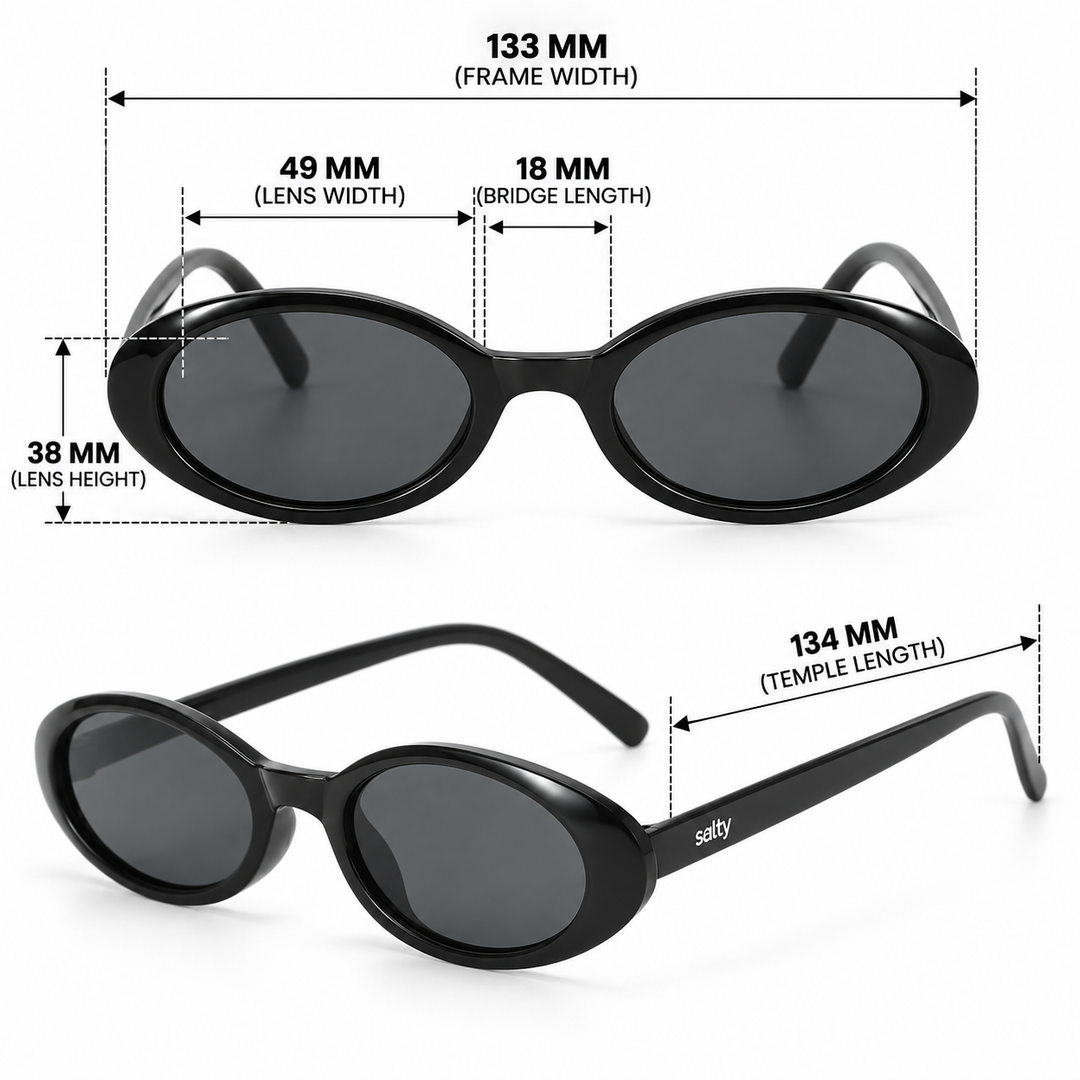 Obscura Oval Classic Shades - Black