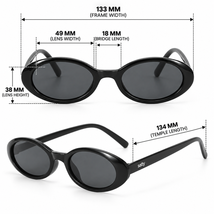 Obscura Oval Classic Shades - Black