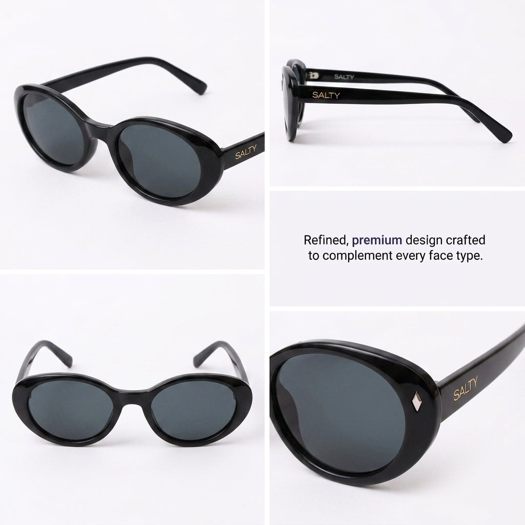 Obscura Oval Classic Shades - Black