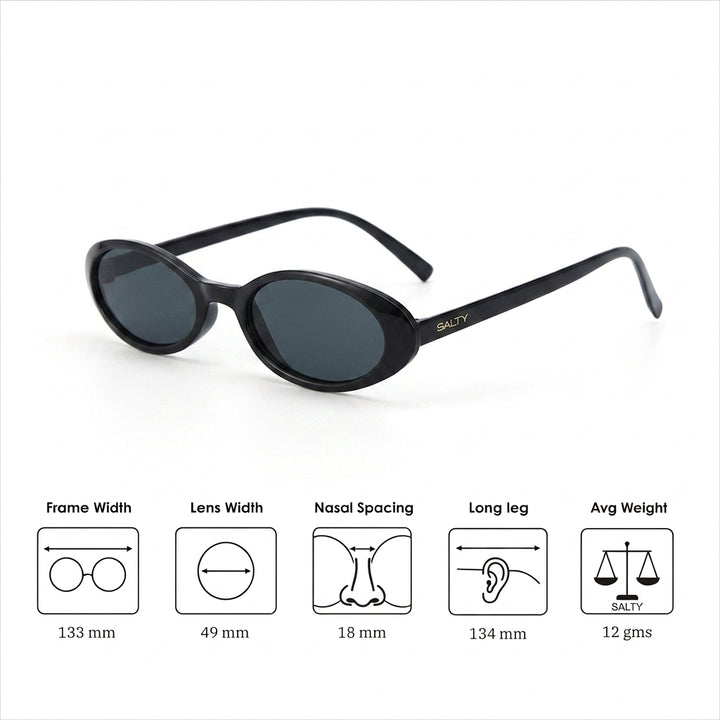 Obscura Oval Classic Shades - Black