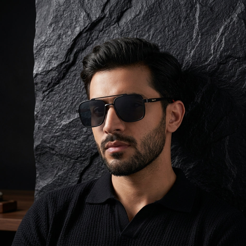 Aero Edge Navigator Shades - Black | Salty