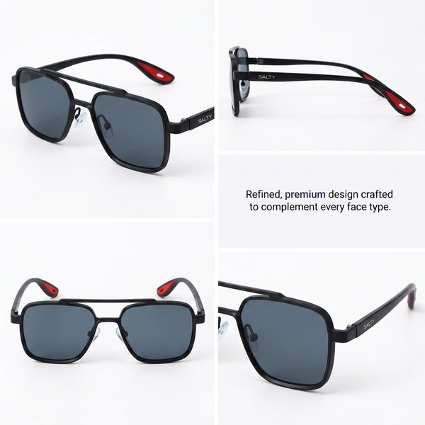 Aero Edge Navigator Shades - Black