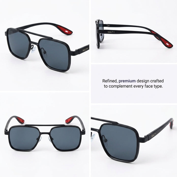 Aero Edge Navigator Shades - Black