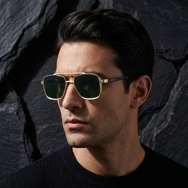 Aero Edge Navigator Shades - Gold