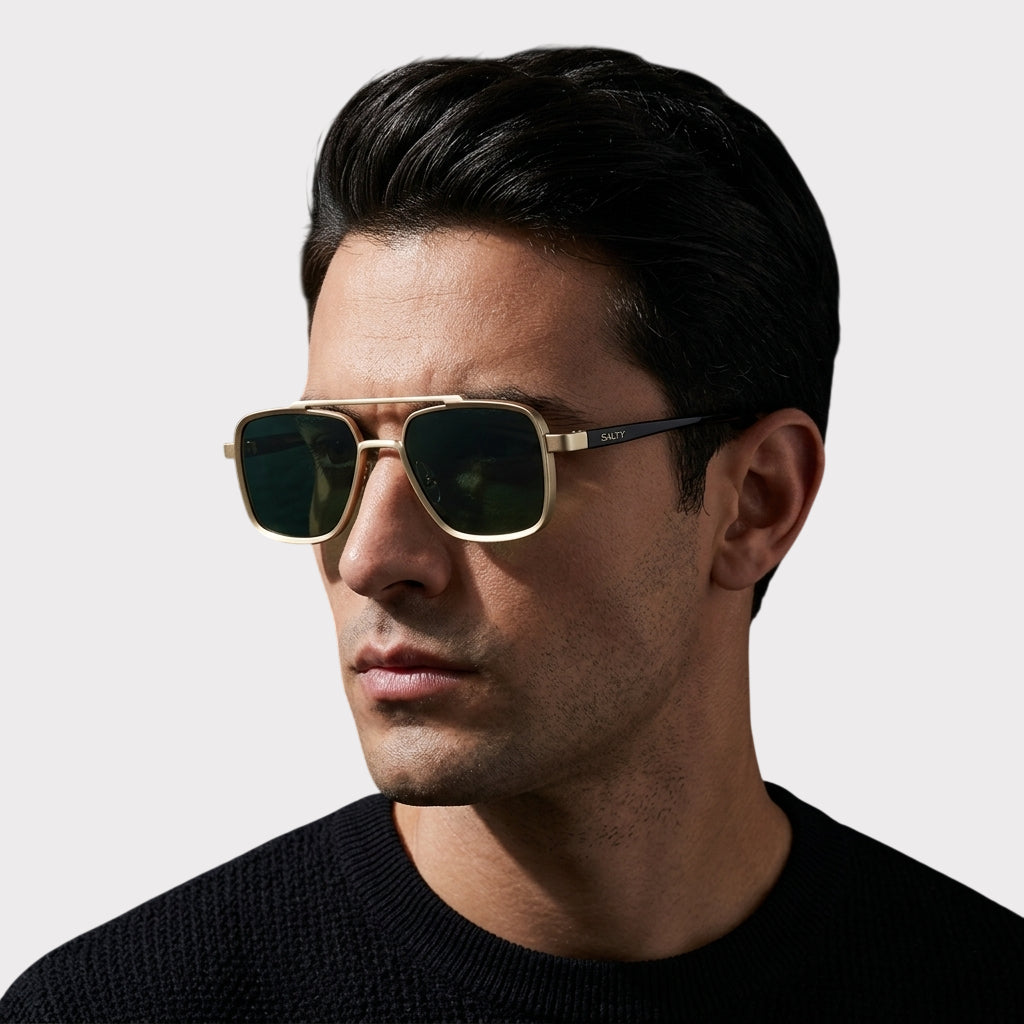 Aero Edge Navigator Shades - Gold
