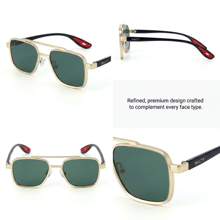 Aero Edge Navigator Shades - Gold