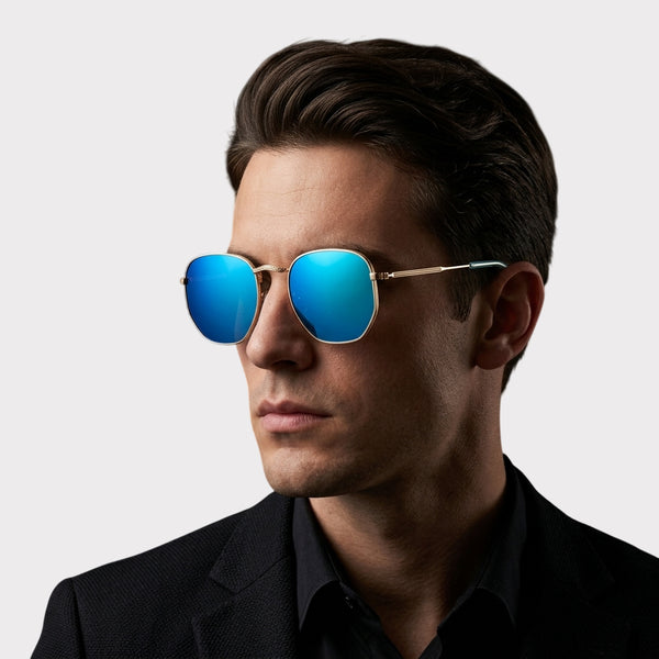 HexaGlint Sunglasses - Mercury Green