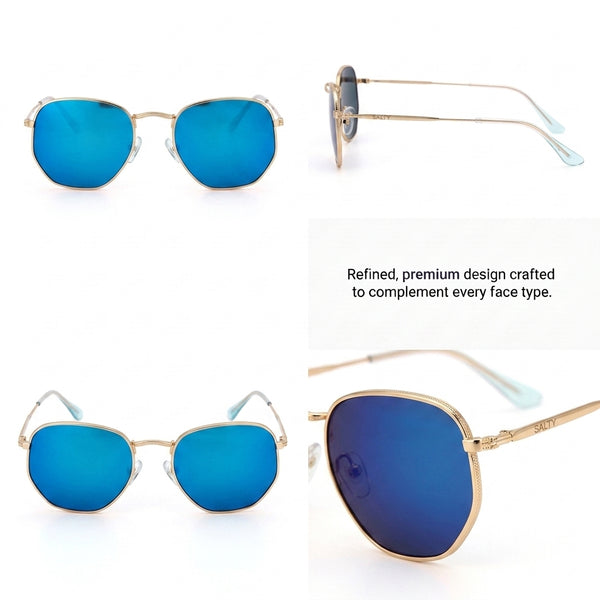 HexaGlint Sunglasses - Mercury Green