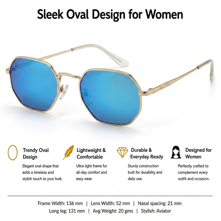 HexaGlint Sunglasses - Mercury Green
