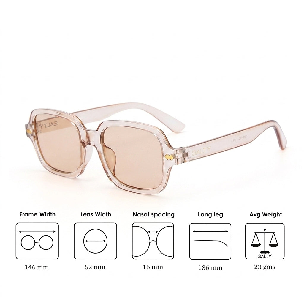 Champagne Block Shades – Nude